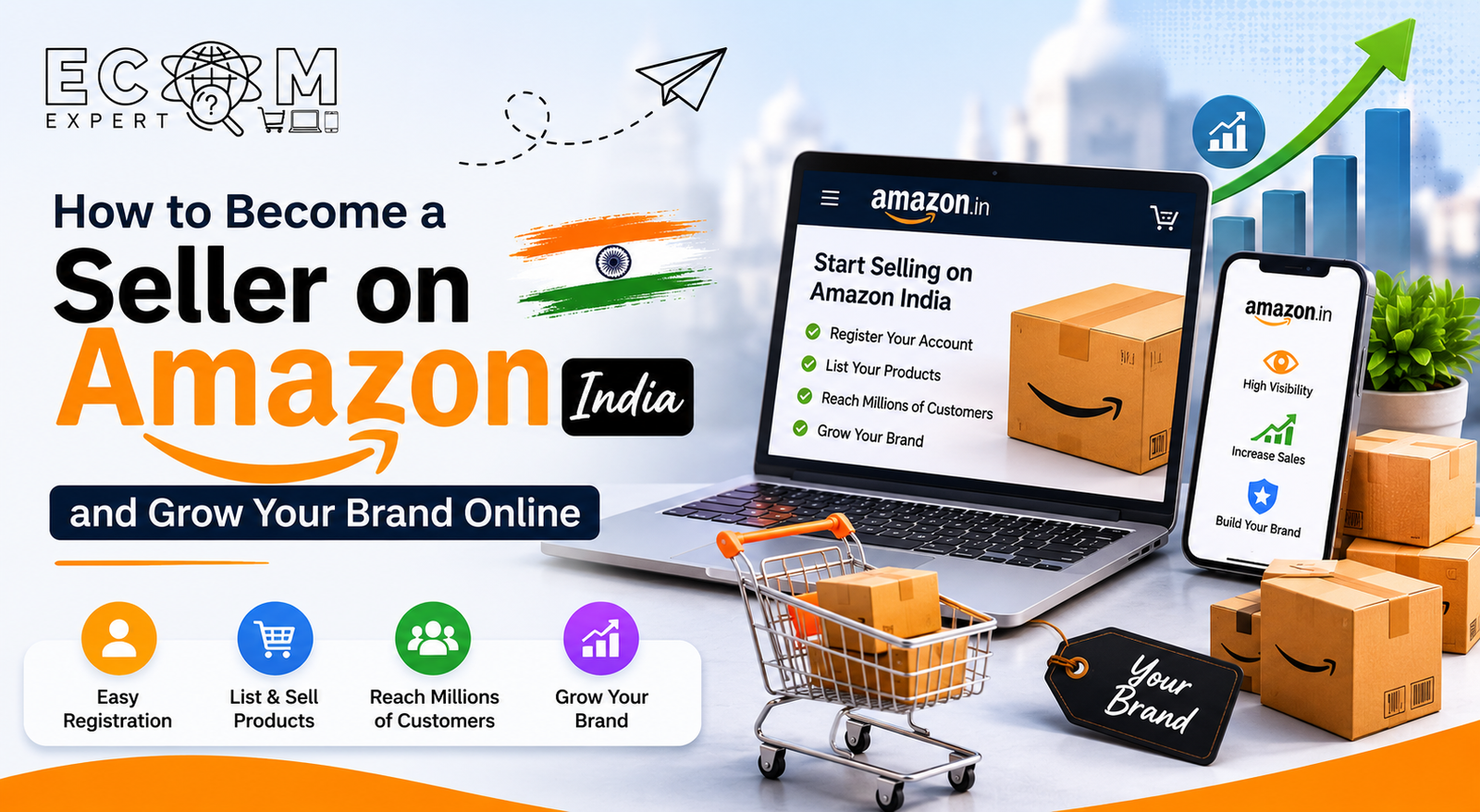 How Become Seller on Amazon India and Grow Your Brand Online