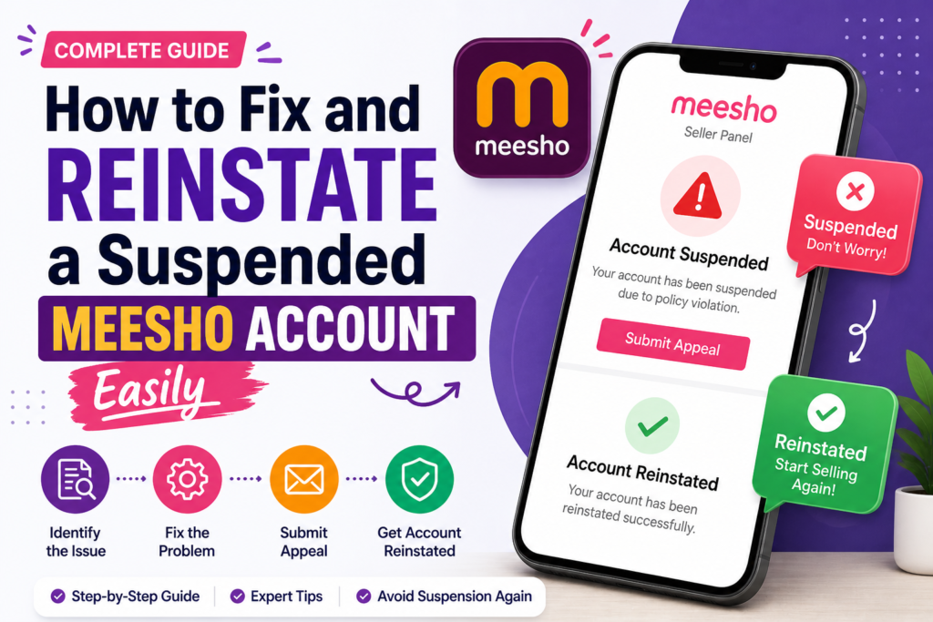 meesho account reinstate