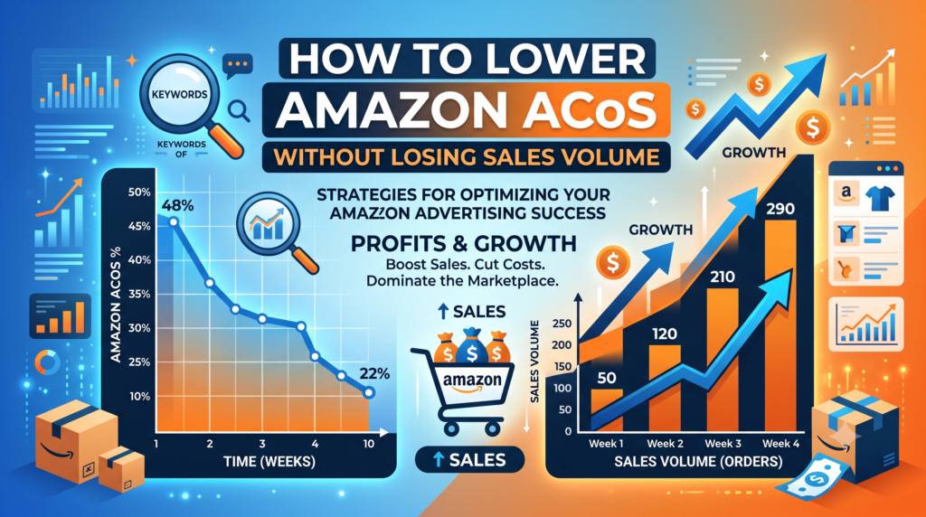 How to Lower Amazon ACoS Without Losing Sales Volume