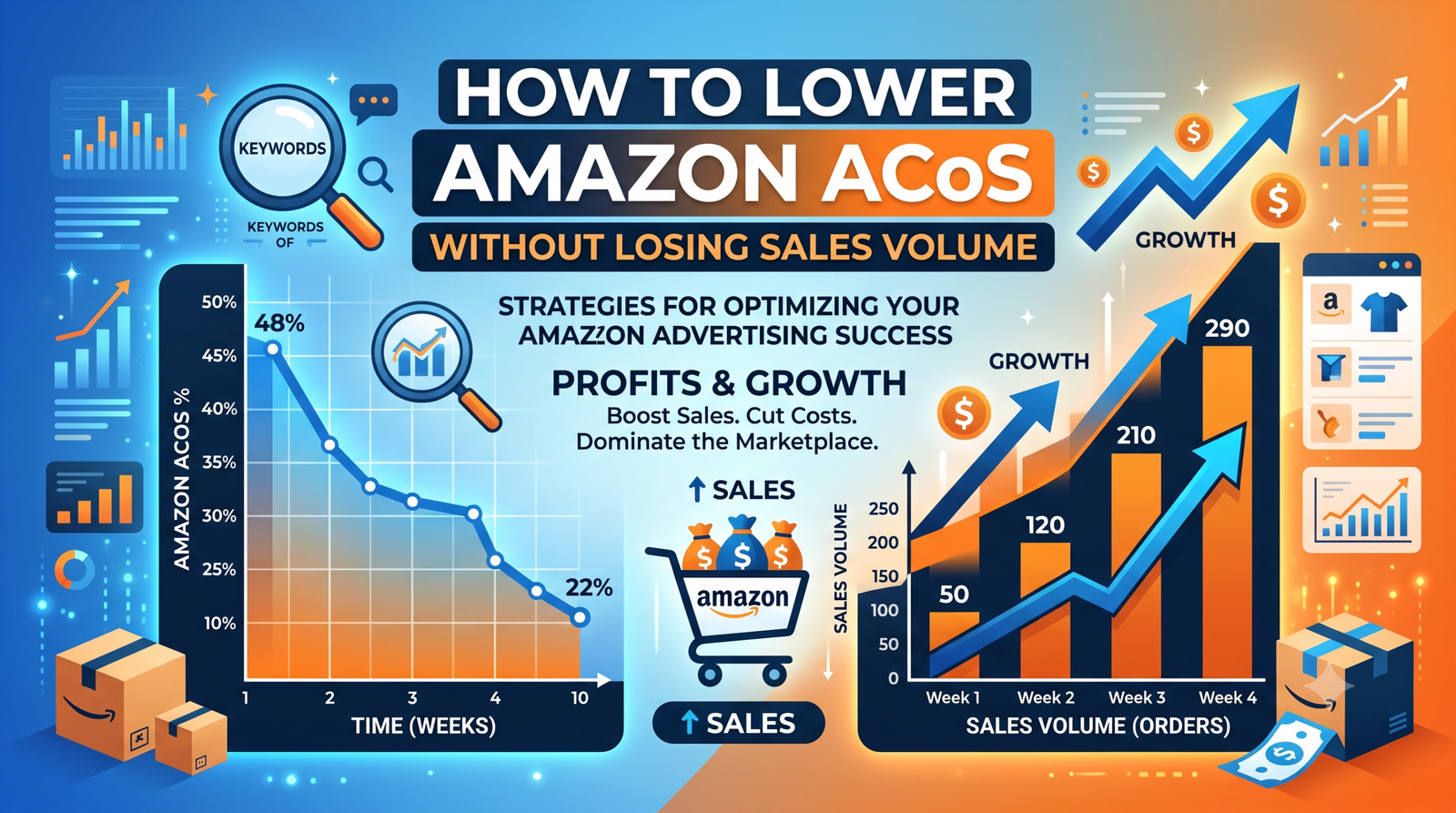 How to Lower Amazon ACoS Without Losing Sales Volume