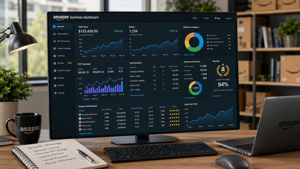 Professional Amazon Account Management Dashboard