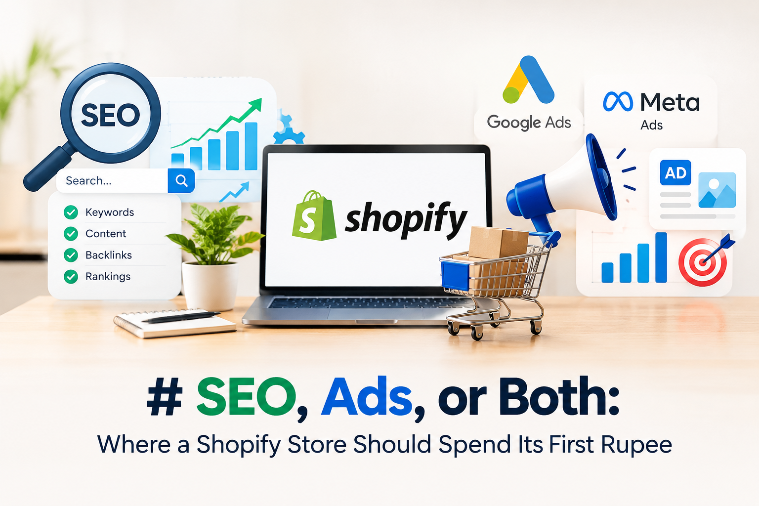 SEO, Ads, or Both: Where a Shopify Store Should Spend Its First Rupee