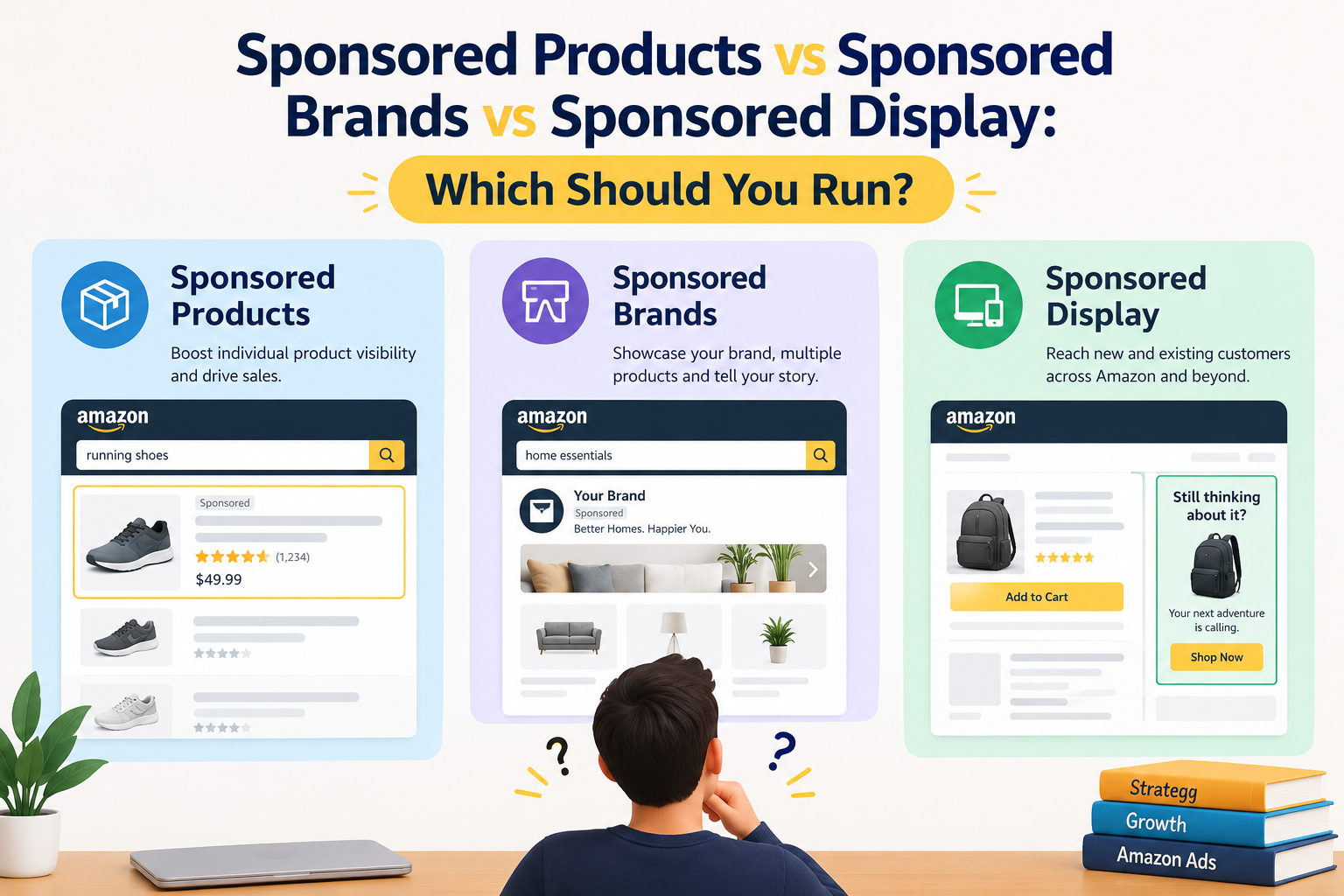 Sponsored Products vs Sponsored Brands vs Sponsored Display: Which Should You Run?