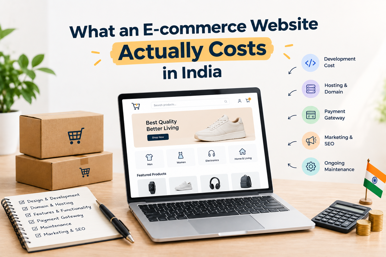 What an E-commerce Website Actually Costs in India