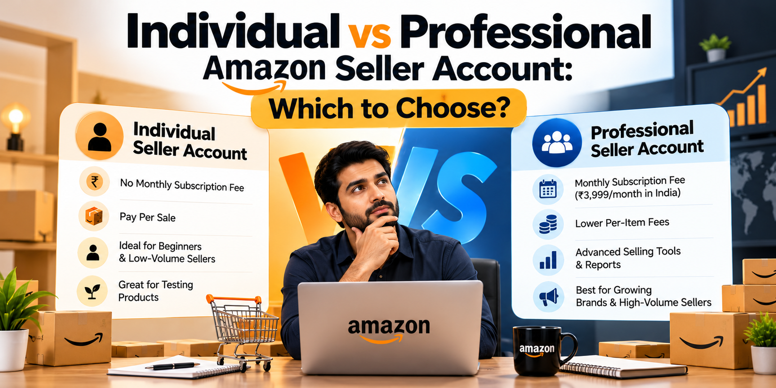Individual vs Professional Amazon Seller Account: Which to Choose